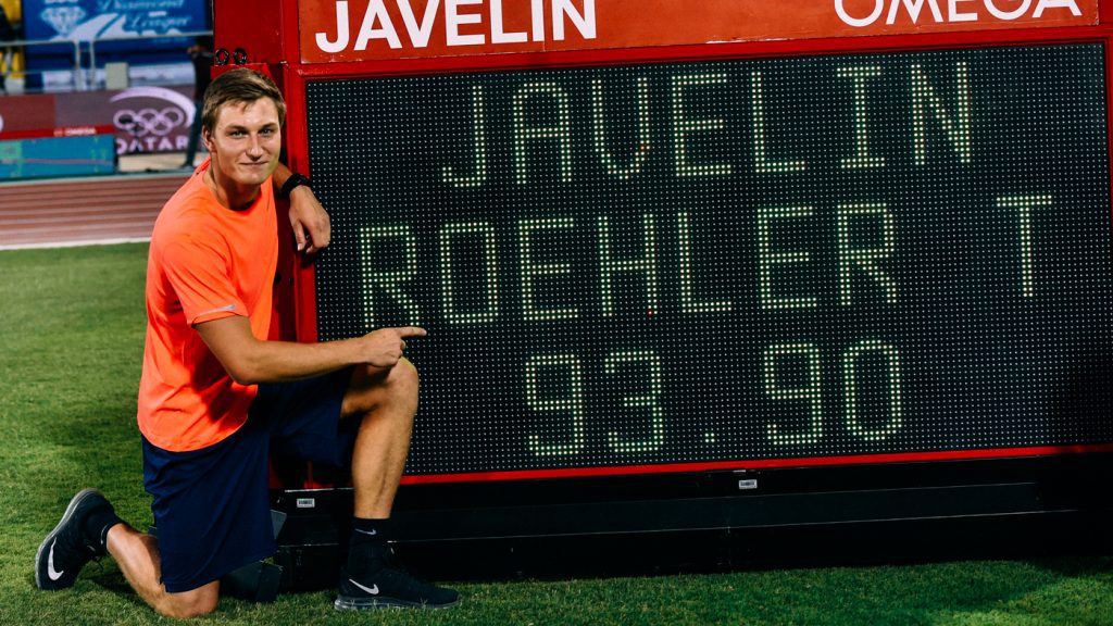 Thomas Roehler _ deutscher Rekord _neuer deutscher Speerwurf Rekord bei der IAAF Diamond League Doha